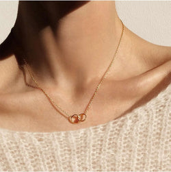 Karma Interlocking Rings Necklace