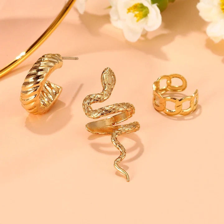 Snake Ear Cuffs Set