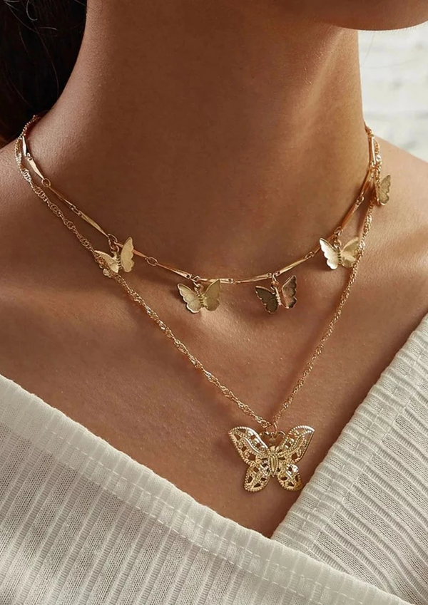 Butterfly Multilayer Necklace