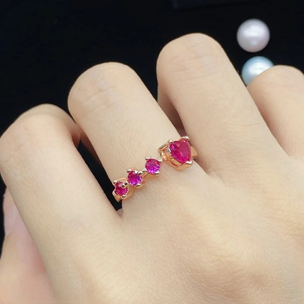 Ruby Heart Ring