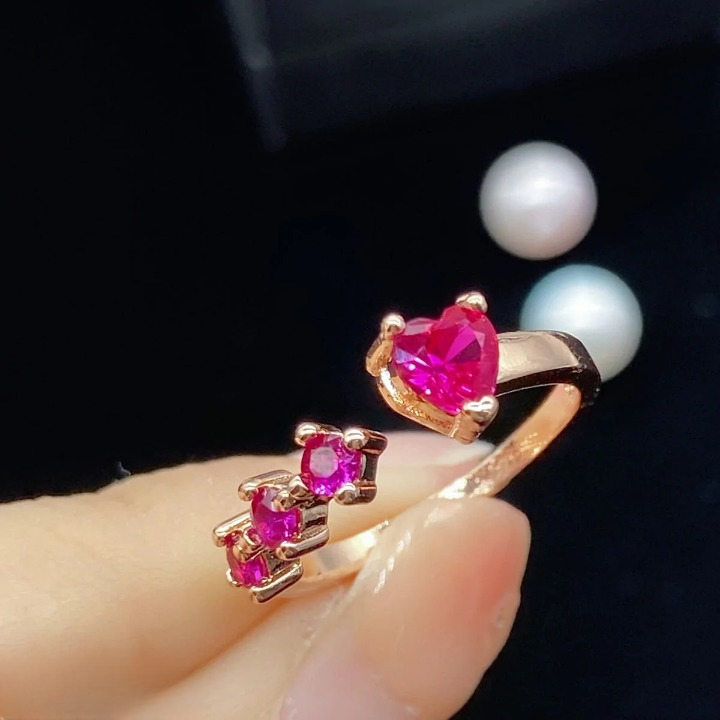 Ruby Heart Ring