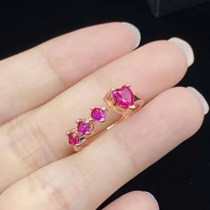 Ruby Heart Ring