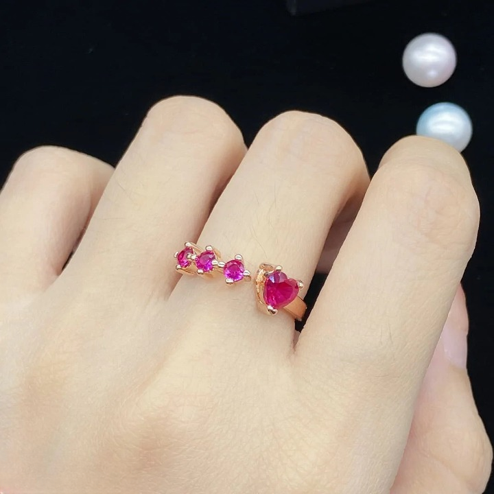 Ruby Heart Ring