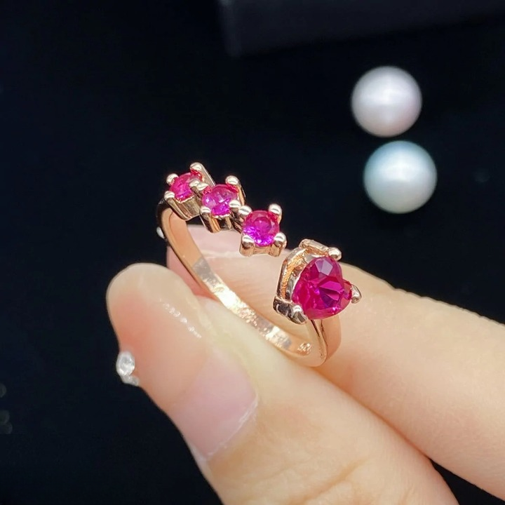 Ruby Heart Ring