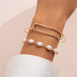 Goldilocks Pearl Bracelet Set