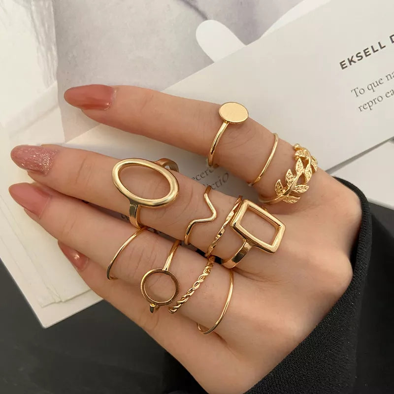 Gold Dust Ring Set