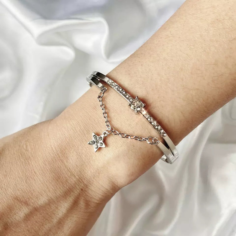 Star Drop Cuff Bracelet