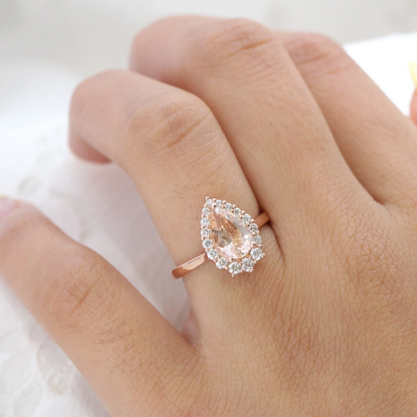 Rose Gold Crystal Ring