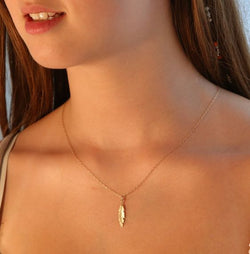 Celestial Feather Necklace