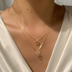 Luxe Heart Necklace Set