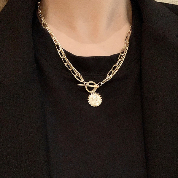 Coin Layered Necklace