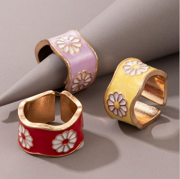 Y2K Daisy Rings