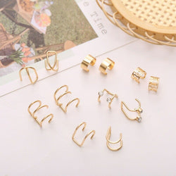 Helix Ear Cuffs Set - 12 pieces