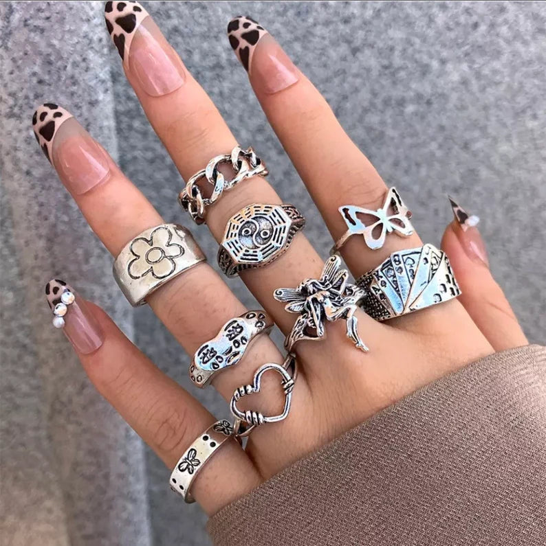 Vintage Angelic Ring Set