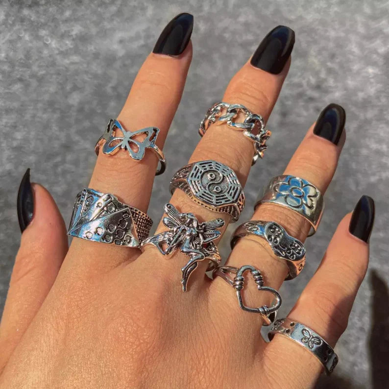 Vintage Angelic Ring Set