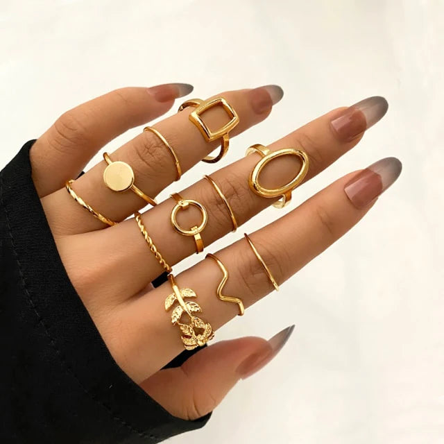 Gold Dust Ring Set